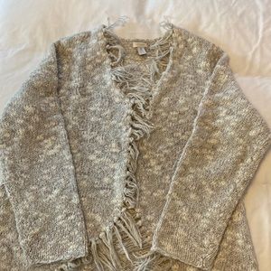 Chico’s Fringe Sweater Cardigan